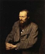 Perov, Vasily Portrait of Fyodor Dostoevsky oil painting